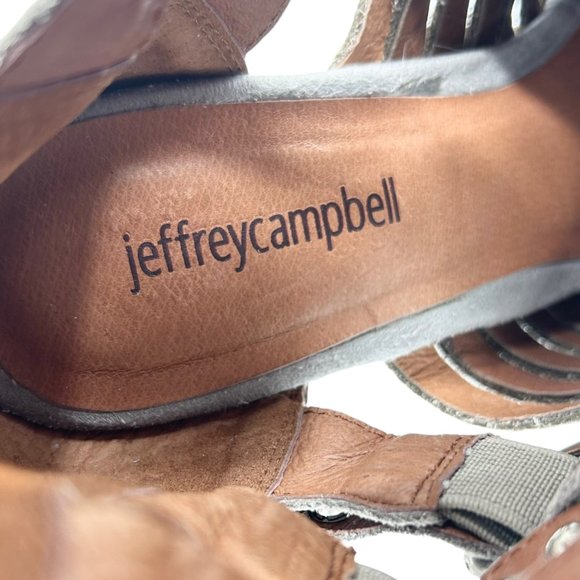 Jeffrey Campbell x Free People Travis Taupe Suede Buckle Heeled Boots - Picture 11 of 11